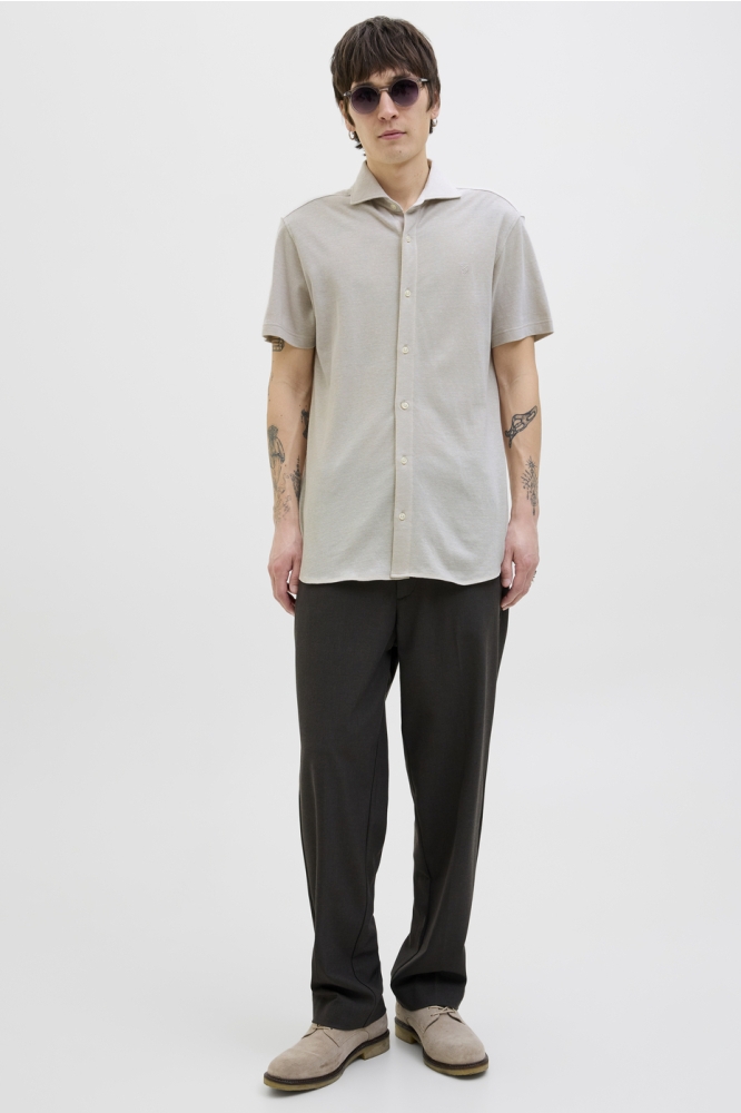 JPRBLALANCE PIQUE S/S SHIRT SMU 12275652 SILVER LINING
